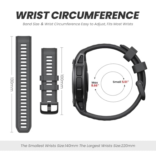 Bracelet Instinct 2 silicone 22mm orange anti irritation sport - 4