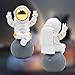 Astronaut Statue Decor, Resin Spaceman Figurine Decorations, Cute Mini Space Figure Ornament, Abstract Aesthetic Decorative Sculpture for Home Office Desk Shelf Tabletop - 2.9 Inch