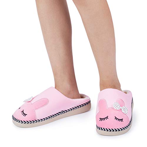 Katara, Pantofole Unisex-Adulto, Coniglio rosa