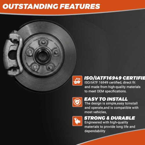 Image of Rear Left Disc Brake Caliper With Bracket For Ford F-150 Lobo