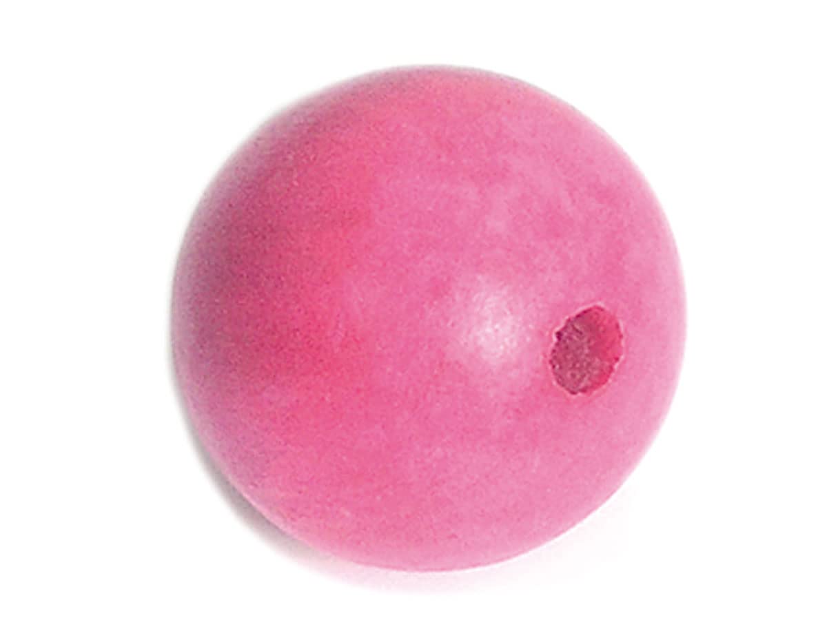 Wooden Bead Pink Ball diam. 20 mm. 150u. Approx.
