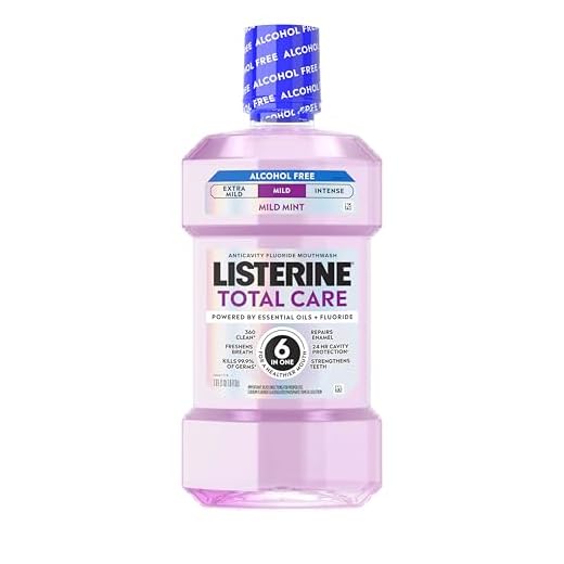 Listerine Total Care Alcohol Free Mouthwash, Mild Mint, 33.8 fl. oz/1L