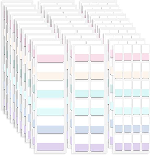 420 PCS Transparente Haftnotizen, 3 Größen Klebezettel Farbe Haftmarker Papier Index Aufkleber für Büro Schule Zuhause Studenten Lesen Markieren von Seiten Lernen (6 Farben) Cover