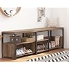   HSH-Entryway-Bench-with-Storage-Large-Farmhouse-Corner-Storage-Bench-Long-Convertible-Shoe-Bench-for-Entrance-Hallway-Foyer-L-Shaped-Shoe-Rack-Bench-for-Living-Room-Bedroom-Rustic-Oak-57-in