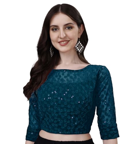 Image of Vihu Fashion Women Georgette Half Sleeve Blouse