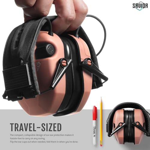 Image of Savior Equipment Apollo Electronic Earmuffs For Shooting w /Gel Ear Pads, 24dB NRR, Noise Cancelling Ear Protection Headset