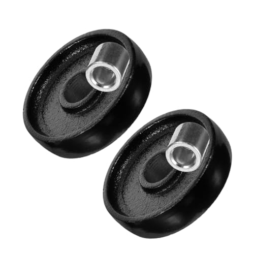 IMIKEYA 2piezas Ruedas Delanteras para Gato Hidráulico Horizontal Repuesto Resistente para Macaco Toneladas Mejora Movilidad y Estabilidad para Elevación Segura