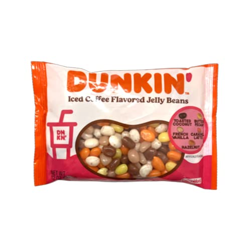 Dunkin\' Donuts Iced Coffee Jelly Beans 12 oz. Bag-Pack of 2