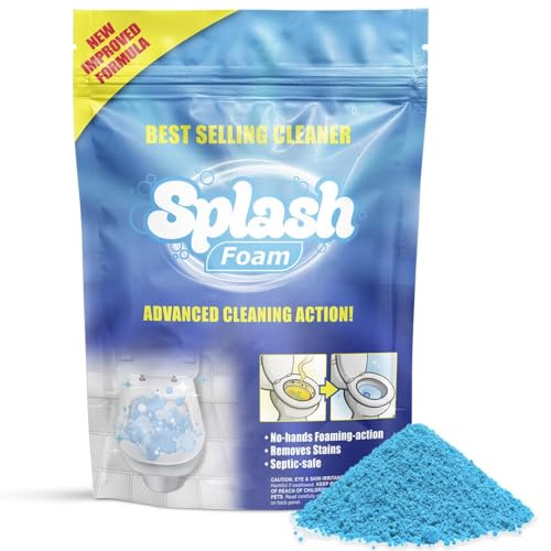 Splash Foam Toilet Cleaner - Self Activating Cleaning Powder for Toilet Bowl Cleaning