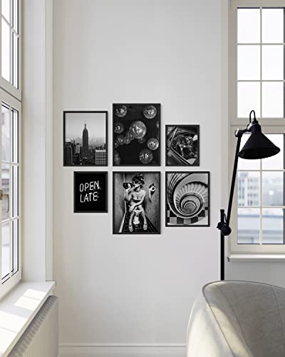 Nightlife Gallery Wall Art Set Black Framed #TOP5