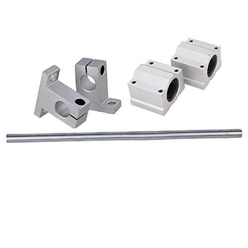 Preisvergleich Produktbild CNBTR Silber 12MM Linearkugelumlaufschlitten Lineareinheiten CNBTR Linearkugellager 12MM Lineare Achse und CNC Kugelumlaufschlitten Lineareinheiten 5er Satz Linearführungen