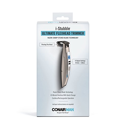 Conairman I-Stubble Cordless Ultimate Flexhead Beard Trimmer For Men #TOP4