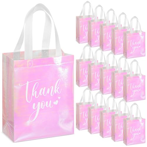 Sweetude 30 Pcs Thank You Gift Bags with Handles Bulk...