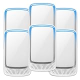 2026 Upgraded Air Ionizers for Dust Mites Plug in Air Purifier with Negative Ion Generator Quiet Odor Eliminator for Home, Bedroom, Office, Kitchen, Pet Odor, Smoke, Dust,6 Pack