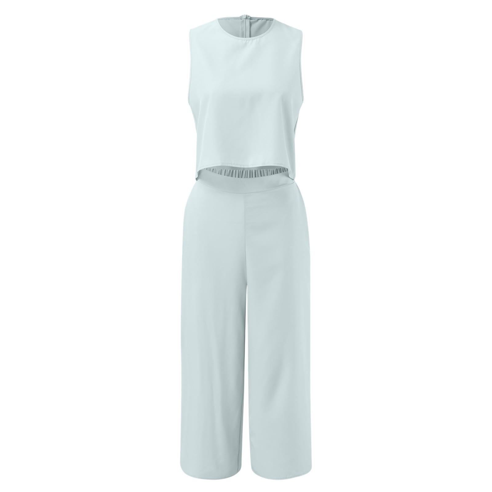 Pantalon Et Haut Ensembles Femme Chic Et Elegant Large Fluide Pas Cher Grande Taille Ete 2 Pieces Tailleur Femme Soirée Mariage Casual Habillé