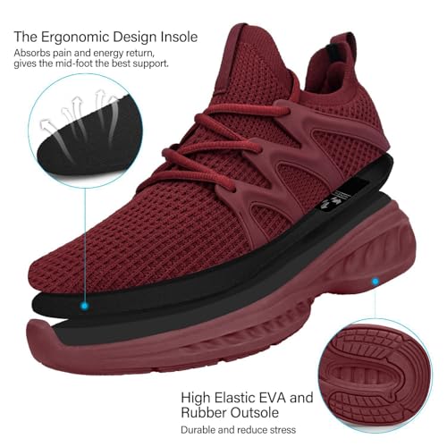 Image of Pujcs Women Shoes Lightweight Tennis Shoes Non Slip Gym Workout Shoes Breathable Mesh Walking Womens Sneakers