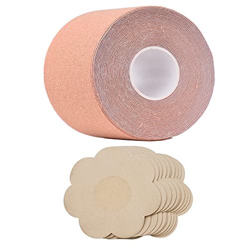 Henniu Sutiã autoadesivo adesivo para seios 5M fita para levantamento de seios fita de pano cobertur