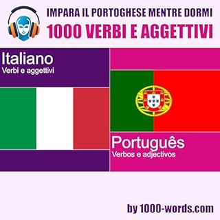 Impara il portoghese mentre dormi - 1000 verbi e aggettivi cover art