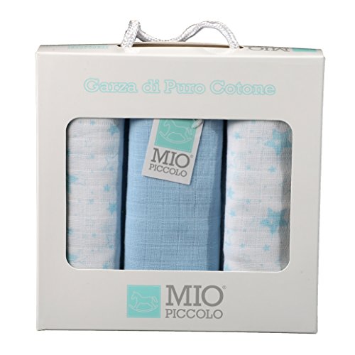 Set 3 Asciugamani NeonatoBaby Star QUADRATI IN