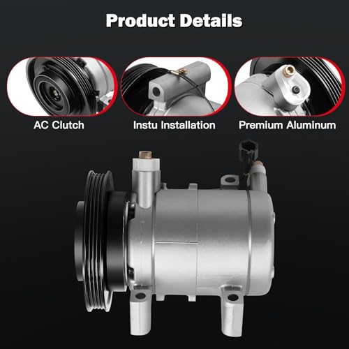 Image of Air Conditioning Compressor for Nissan Frontier Xterra 3.3L 1999-2000,2002