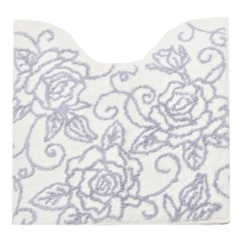 センコー クリアローズ トイレマット 約60×60cm ホワイト 87839