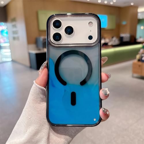 Coque iPhone 16 Pro lumineuse et magnétique avec effet sable mouvant