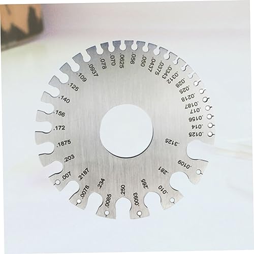 1 pieza Calibrador de lámina de acero inoxidable para inspección de soldaduras, herramienta de medición de grosor de alta precisión para soldadura y trabajo en metal miniatura 5