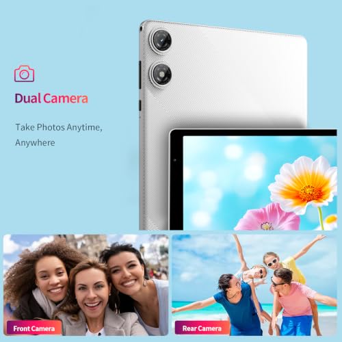 Image of Tablet 10 inch Android 16, 32GB+1TB Storage, 1280x800 IPS White