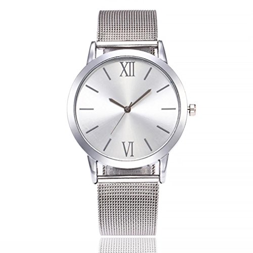 Reloj de mujer Reloj para hombres Moda Casual Negocio Deporte Cuarzo Banda de acero inoxidable Mármol Correa de reloj Cosa análoga Reloj de pulsera LMMVP (Tamaño libre, A)