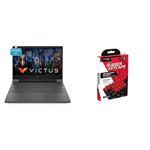 Image of HP Victus Gaming 12th Gen Intel Core i5 12450H Processor 15.6 inch(39.6 cm) FHD Gaming Laptop & Rubber Keycaps - Red [US]