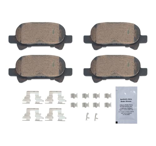 Image of HUSCH D828 Rear Ceramic Brake Pads Kit Fit For Toyota Avalon 2000-2007, For Camry 2000-2006, For Solara 2000-2008
