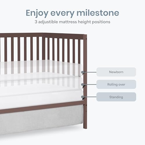 Image of Dream On Me Synergy 5-in-1 Convertible Full Size Baby Crib, GREENGUARD Gold