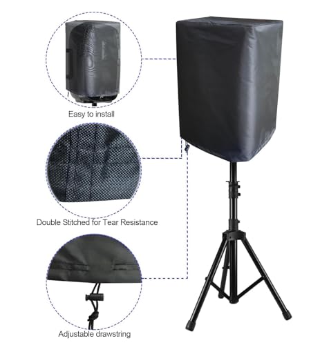Image of ALASKA Speaker Dust Cover: Protect Your Speakers with Style and Durability. The Perfect Solution to Safeguard Your Audio Speakers Fits Most Speakers (Blueblack- Size 10 Inch)