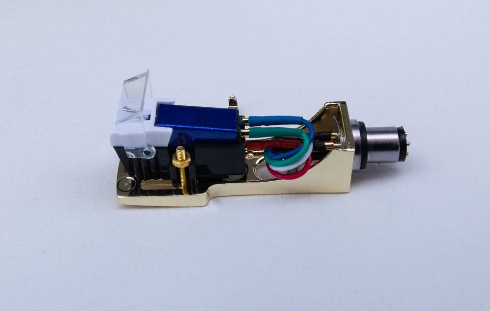 Headshell plaqué Or, Cartouche, Aiguille, Courroie de Transmission, Huile lubrifiante, kit de Traitement pour Tourne-Disque SANSUI FR-1080, FR-D25, P-50, SR-1050, SR-313, SR-323, 27