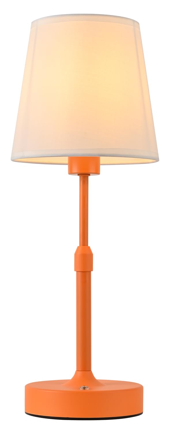 Photo 1 of **NON-FUNCTIONAL**
HISEEGO Cordless Table Lamp,5200mAh Rechargeable Table lamp with Stepless Dimming & Adjustable Height,Touch Lamps for nightstand for Bedroom, Dining Table, Kitchen(Orange)