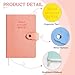 DIBALIYI 6 Pcs Pocket Notebooks, Mini Diary Notepad Memo Book, Small Button Journal, Portable Snap Note Book for School Office Supplies, Kawaii Notebook for Girls Women Gifts