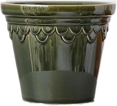 Plant pots Living Room Desktop European Style Light Luxury Kiln Glazed Flower Pot Ceramic Green Plant Pot Flower PotsGreen