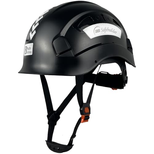 SAFEBUILDER Construction Hard Hats Safety Helmet Reflective ABS Adjustable Ventilation Hardhats...