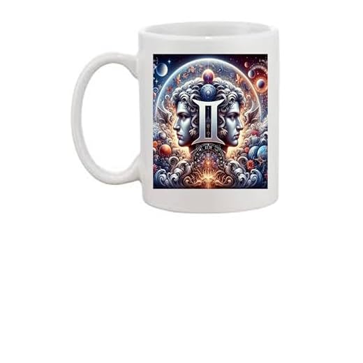Mug avec signe astrologique Gémeaux aux caractéristiques fortes
