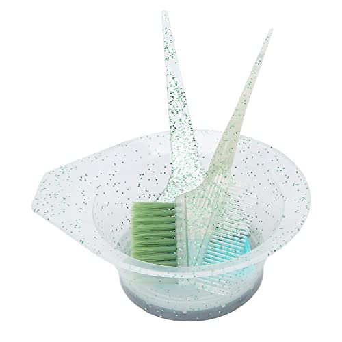 Kit per Tinture per Capelli 3 Pezzi, Spazzola per Colorazione per Capelli Ciotola per Miscelazione Spazzola a Doppio Lato Accessorio per Parrucchieri, Kit per Scodelle per Scodelle