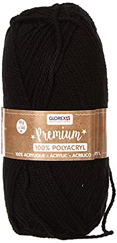 Fil Glorex 5 1001 00 de qualité supérieure - 100 % acrylique - Facile à utiliser - Polyvalente - Chaude, douce, ne gratte pas - 50 g - Environ 140 m Cover