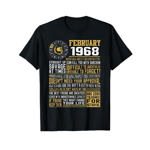 Orgulloso nacido febrero Acuario 1968 regalos de cumpleaños Camiseta