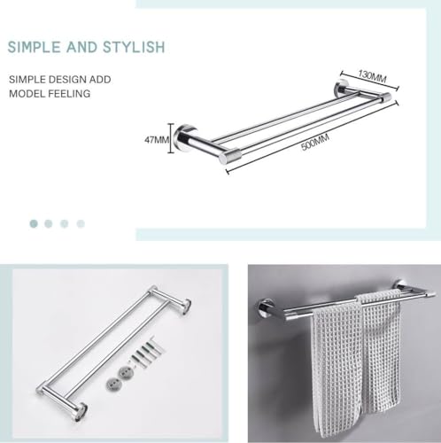 Ensemble de salle de bain chrome moleté pour une routine moderne - 3