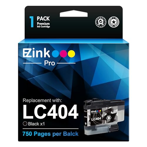 Image of E-Z Ink Pro Compatible Ink Cartridges Replacement for Brother LC 404 Black LC404 BK LC404BK LC404 Ink Cartridges to use with Brother MFC-J1205W MFC-J1215W Printer (1 Pack)