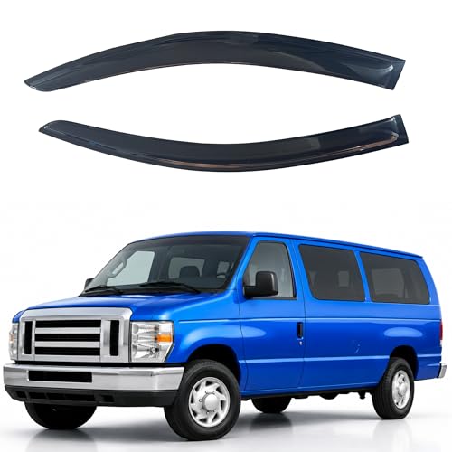 Image of IG Window Visors Fit for 2007-2014 Ford E150 E250 E350 E450 Super Duty, 1983-1994 S10 Blazer /S15 Jimmy, Out-Channel Rain Guards Vent Deflectors 2PC, Truck Accessories for 07-14 E150 E250 E350 E450