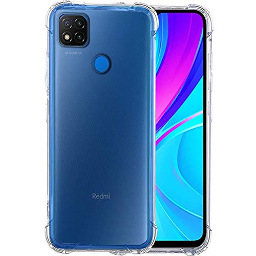 Image of COVERBLACK Transparent Rubber Case Back Cover for Mi REDMI 9 Activ - Transparent