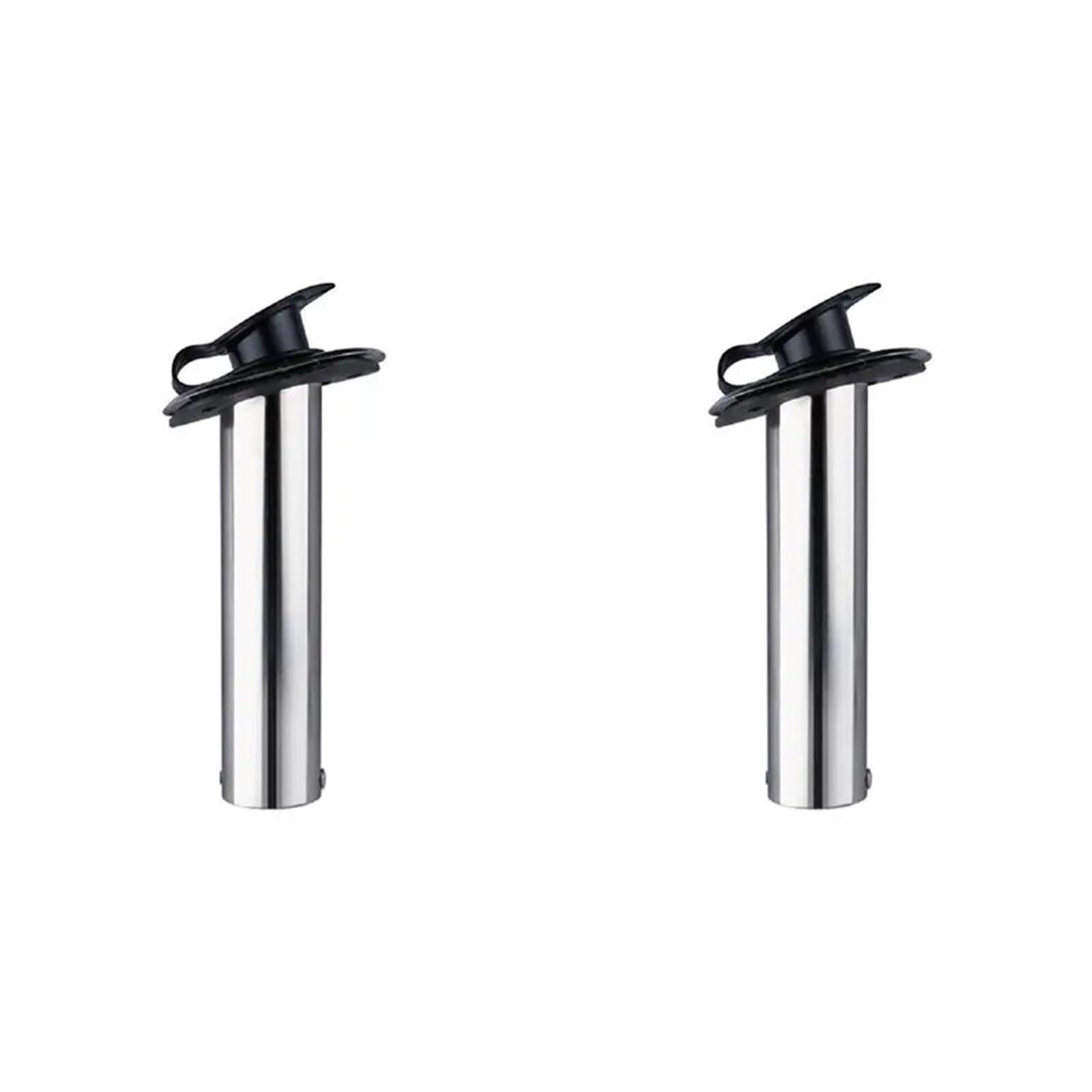 Supporto for Canna da Pesca in Acciaio Inossidabile con Supporto for Canna da Pesca da 2 Pezzi da 15 Gradi