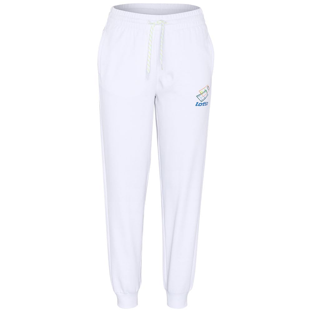 Lotto 1725133 Women's Sweat Trousers, Regular Fit, Bright White, M