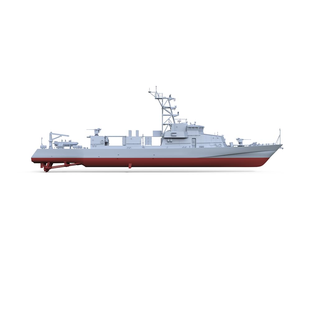 MRY-SFW SSC144578S-A 1/144 zestaw do budowy modelu wojskowego US Navy Cyclone PC-1 armatnia pełny kadłub segmentowy kadłub