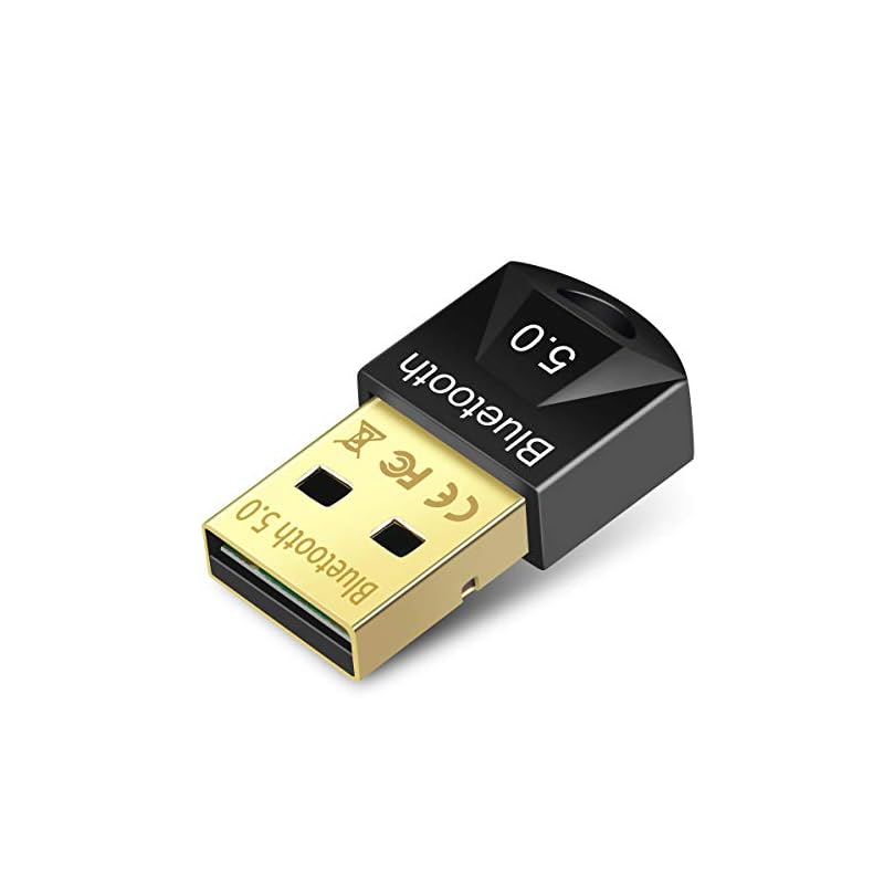 Adaptador Bluetooth para PC, receptor de dongle Bluetooth 5.0 para transferência sem fio para laptop, suporta Windows 10/8.1/8/7/XP para desktop, laptop, mouse, teclado, impressoras, 9 41SKdP486eL. SS800